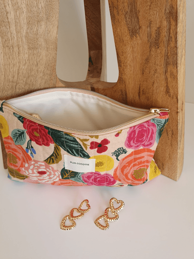 Daphnée la trousse plate matelassée